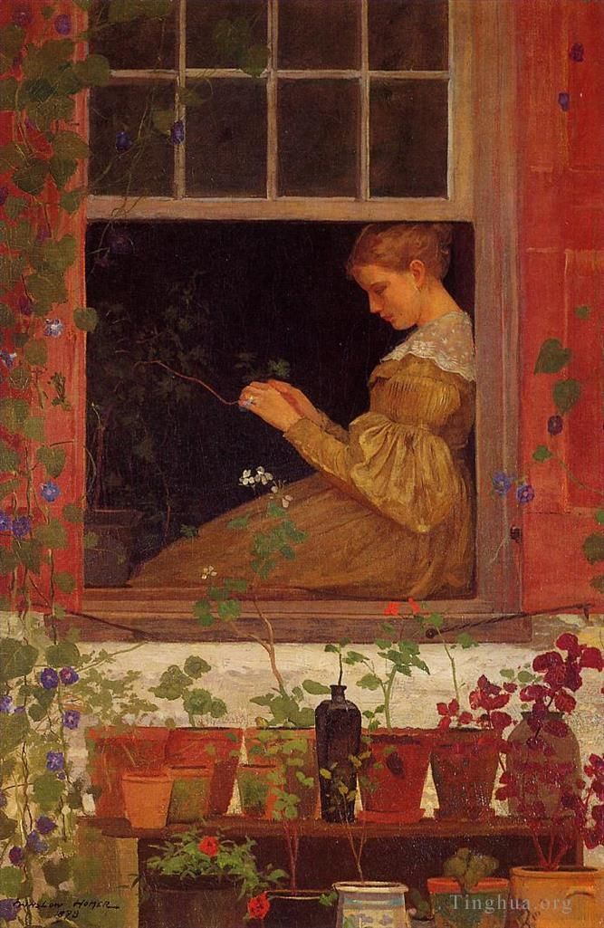Winslow Homer Oil Painting - Morning Glories