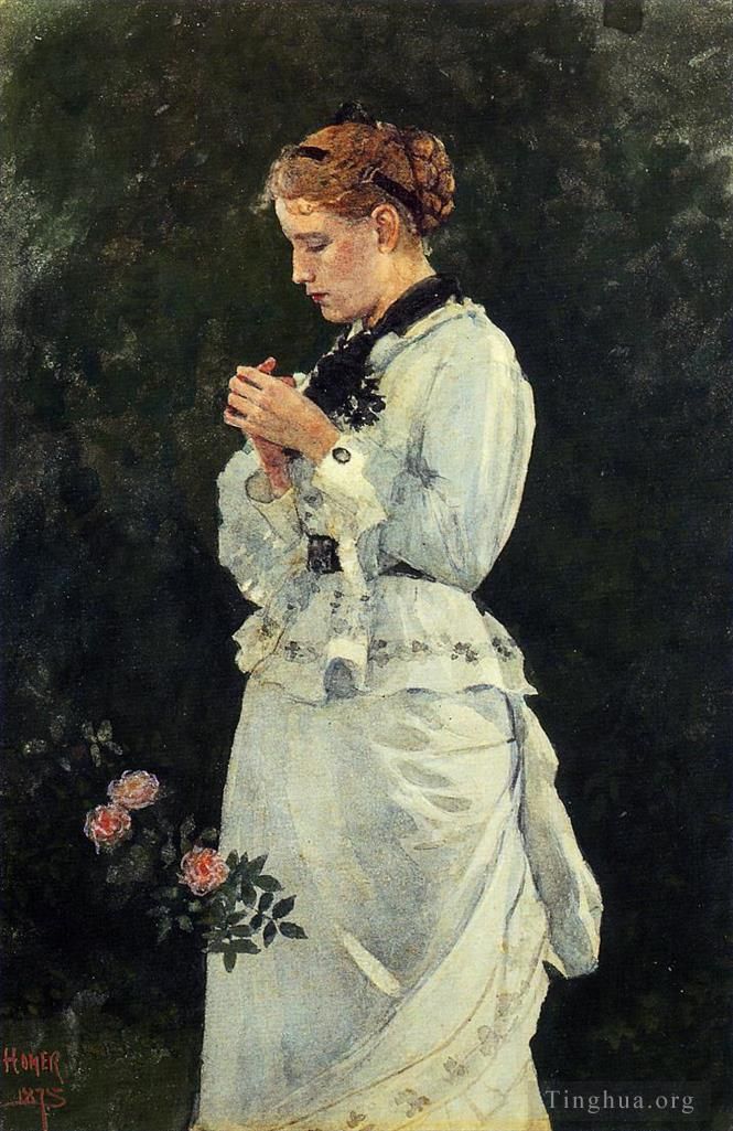 Winslow Homer Oil Painting - Portrait of a Lady