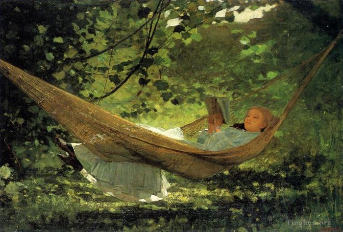 Winslow Homer Oil Painting - Sunlight and Shadow