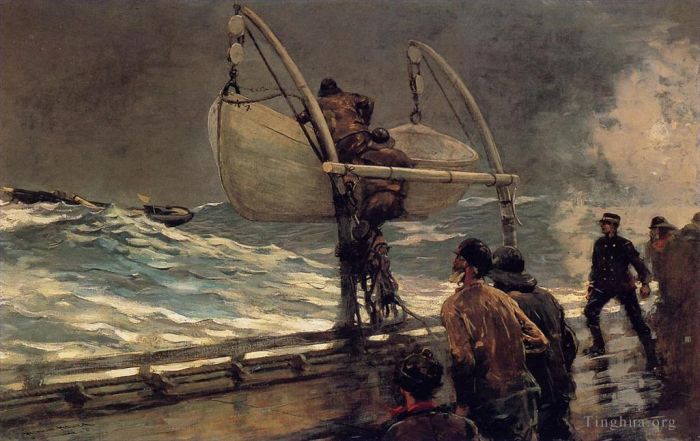 Winslow Homer Oil Painting - The Signal of Distress