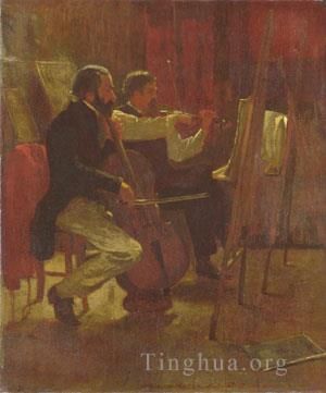 Winslow Homer Oil Painting - The Studio