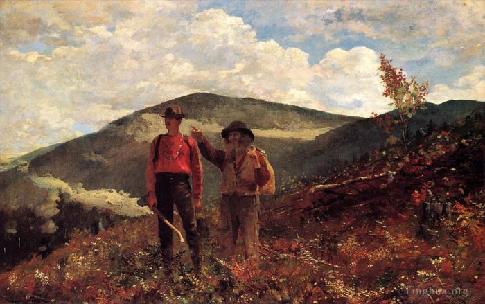 Winslow Homer Oil Painting - The Two Guides