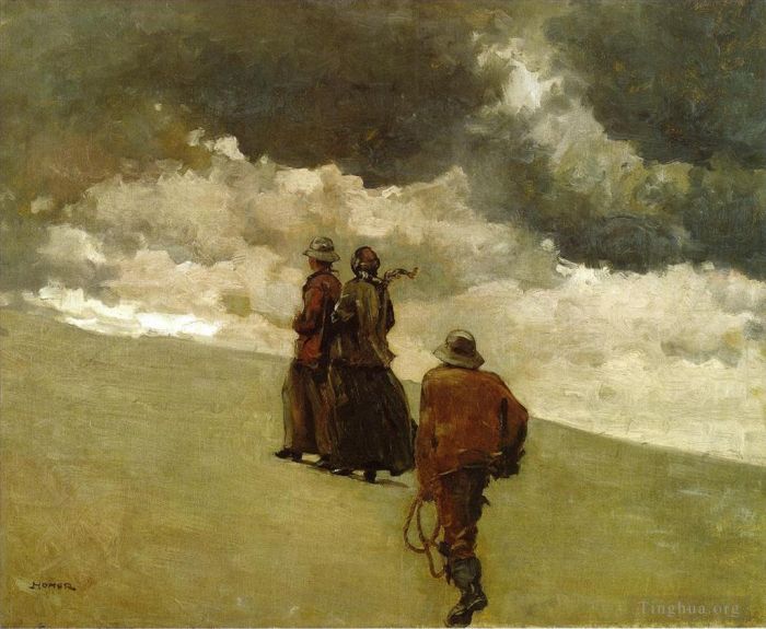 Winslow Homer Oil Painting - To the Rescue