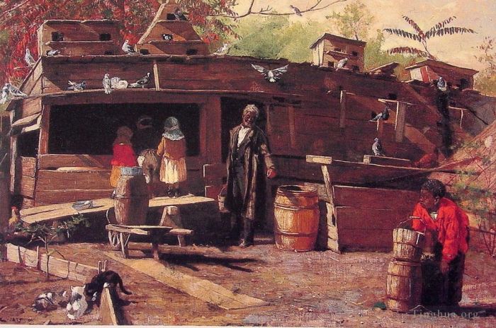 Winslow Homer Oil Painting - Uncle Ned at Home