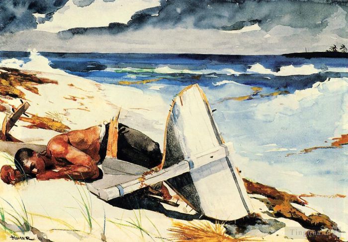 Winslow Homer Various Paintings - After the Hurricane