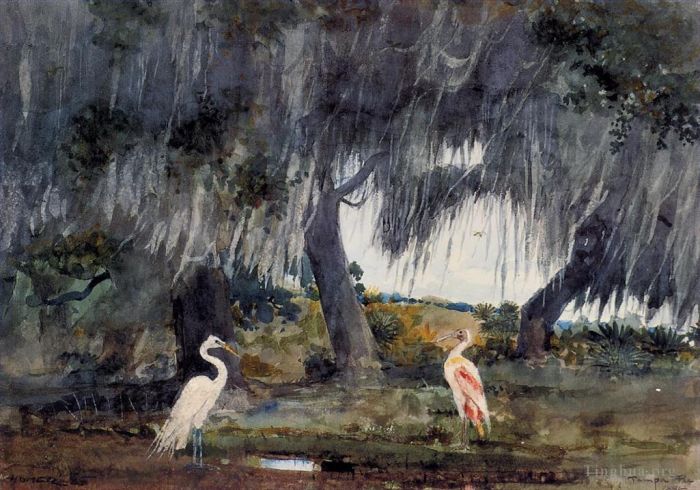 Winslow Homer Various Paintings - At Tampa