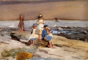 Artist Winslow Homer's Work - Children on the Beach
