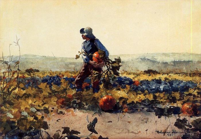 Winslow Homer Various Paintings - For the Farmers Boy old English Song