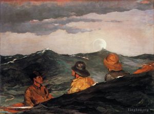 Artist Winslow Homer's Work - Kissing the Moon