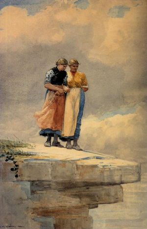 Artist Winslow Homer's Work - Looking over the Cliff