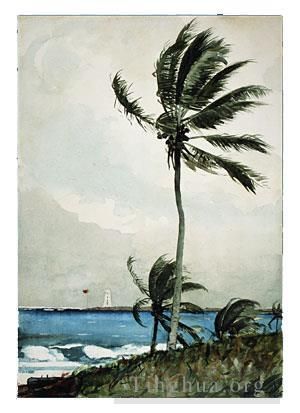 Winslow Homer Various Paintings - Palm Tree