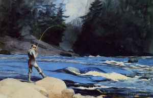 Artist Winslow Homer's Work - Quananiche Lake St