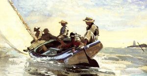 Artist Winslow Homer's Work - Sailing the Catboat