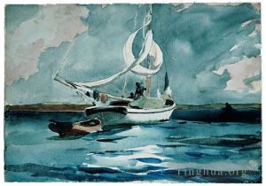 Artist Winslow Homer's Work - Sloop Nassau