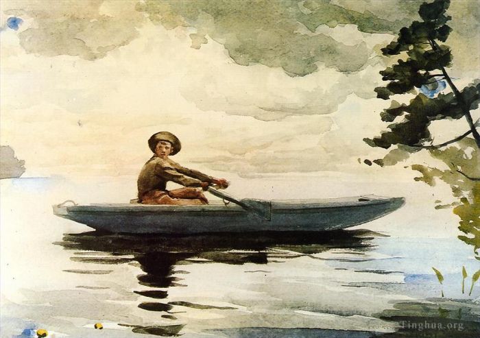Winslow Homer Various Paintings - The Boatsman