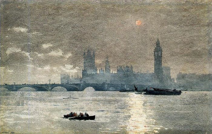 Winslow Homer Various Paintings - The Houses of Parliament