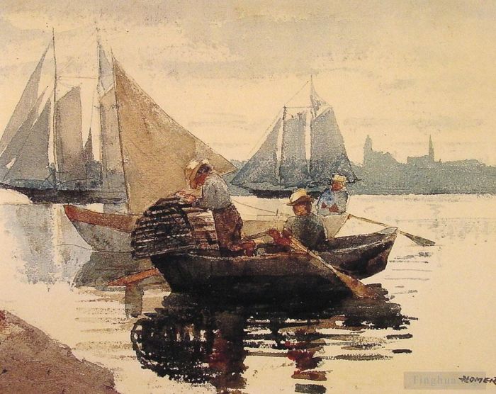 Winslow Homer Various Paintings - The Lobster Pot