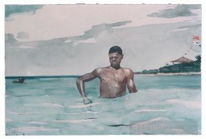Artist Winslow Homer's Work - The bather