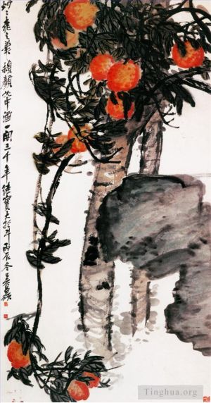 Artist Wu Changshuo's Work - Peach