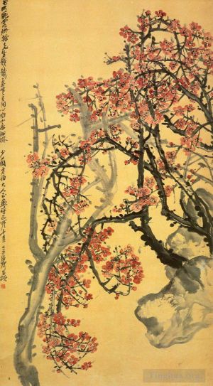 Artist Wu Changshuo's Work - Red plum blossom