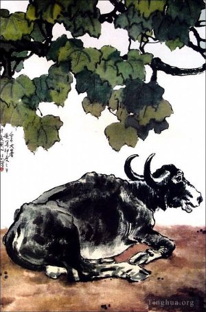 Artist Xu Beihong's Work - A cattle