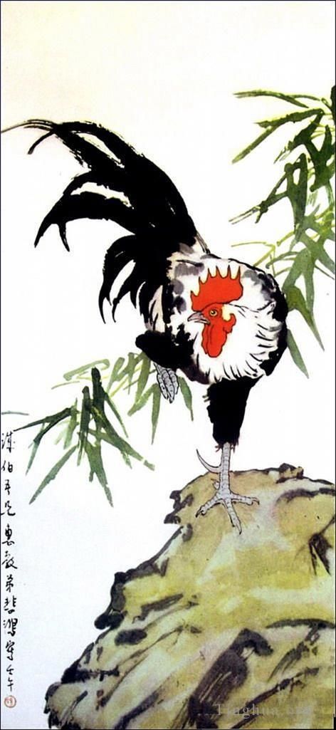 Xu Beihong Chinese Painting - A cock