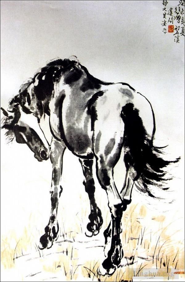 Xu Beihong Chinese Painting - A horse