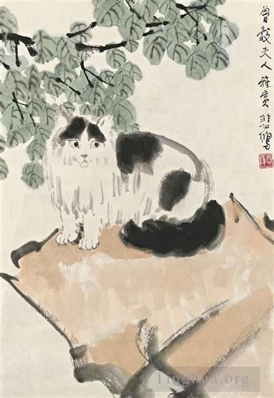 Xu Beihong Chinese Painting - Cat