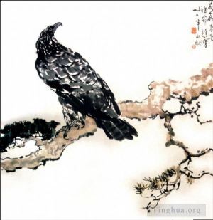 Artist Xu Beihong's Work - Eagle on branch