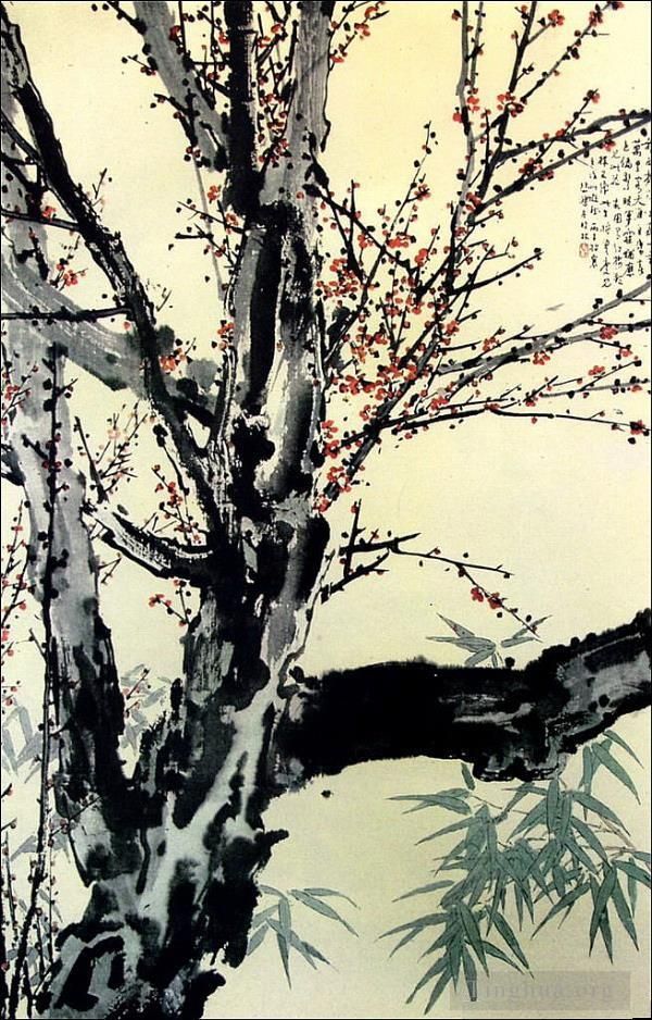 Xu Beihong Chinese Painting - Floral plum blossom