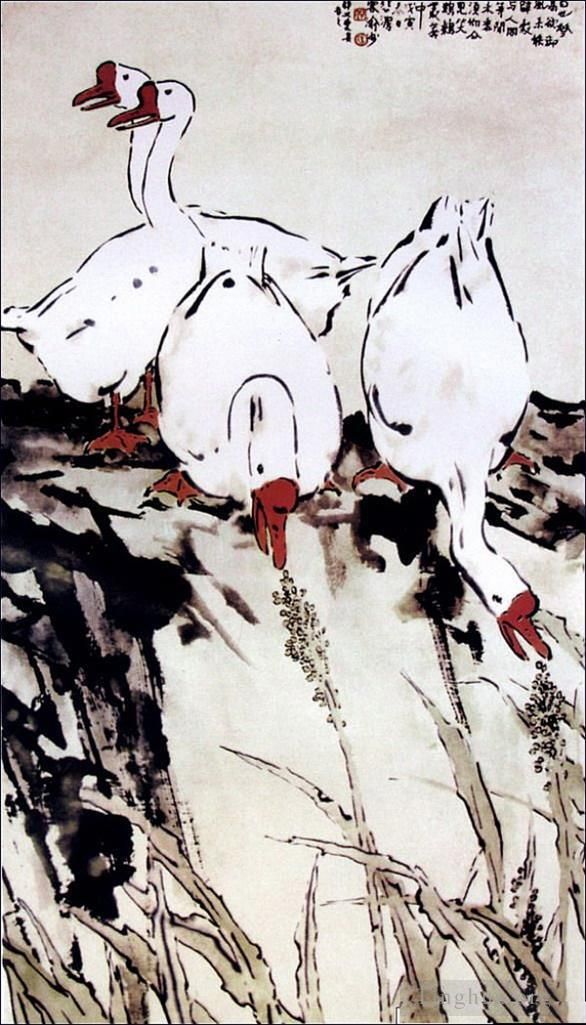 Xu Beihong Chinese Painting - Geese