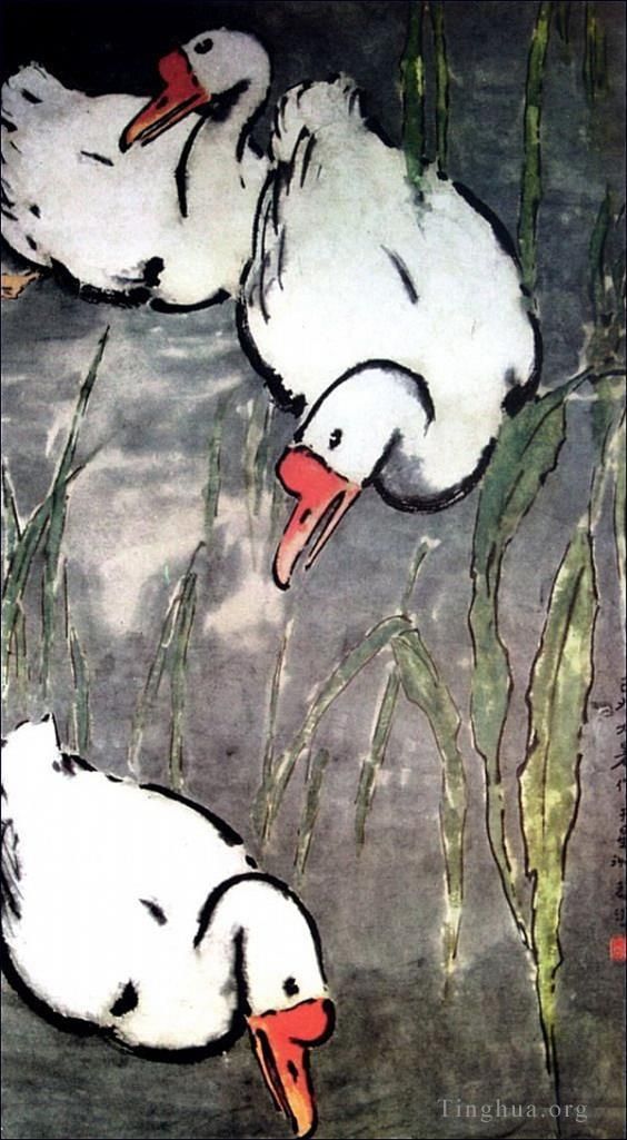 Xu Beihong Chinese Painting - Goose 2