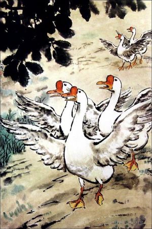 Artist Xu Beihong's Work - Goose