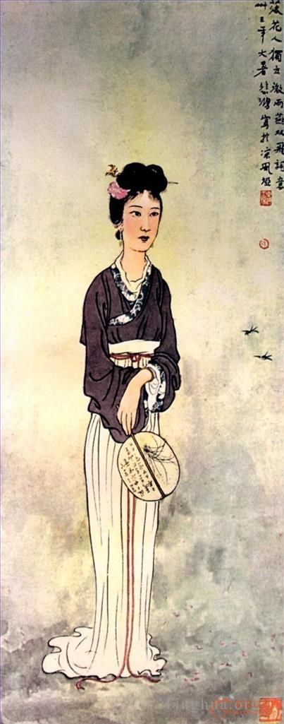 Xu Beihong Chinese Painting - Lady