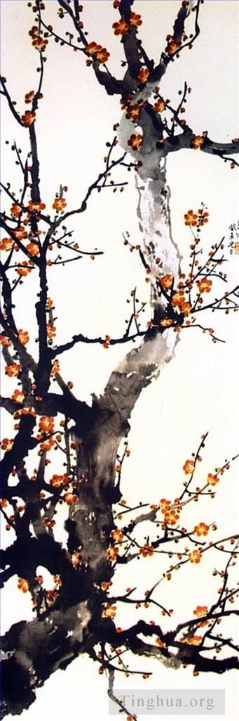 Xu Beihong Chinese Painting - Plum blossom