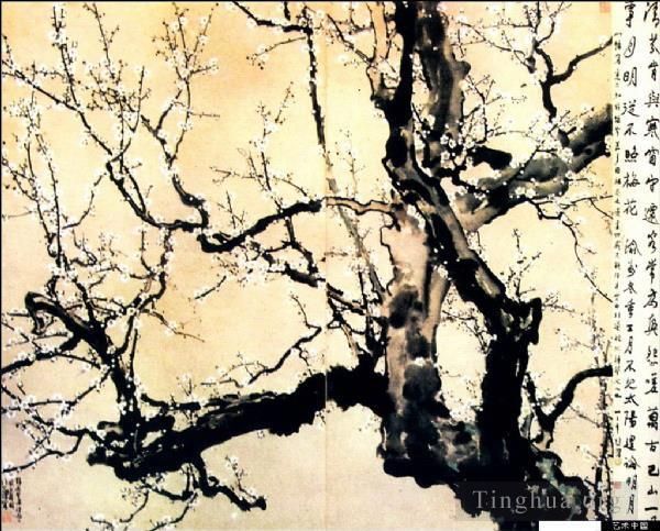 Xu Beihong Chinese Painting - White plum blossom