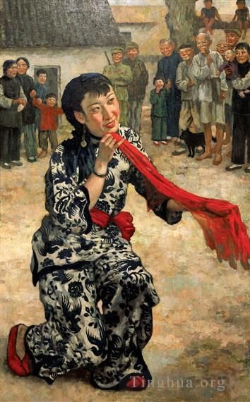 Xu Beihong Oil Painting - Put down your whip
