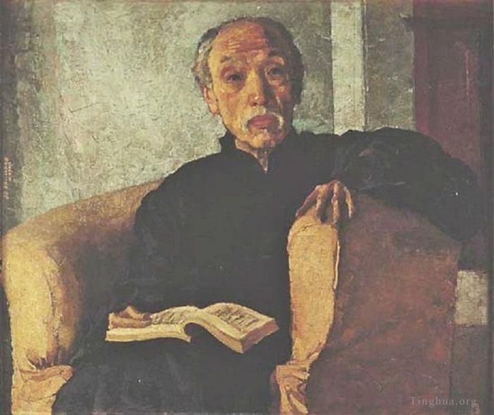 Xu Beihong Oil Painting - Zhen sanli
