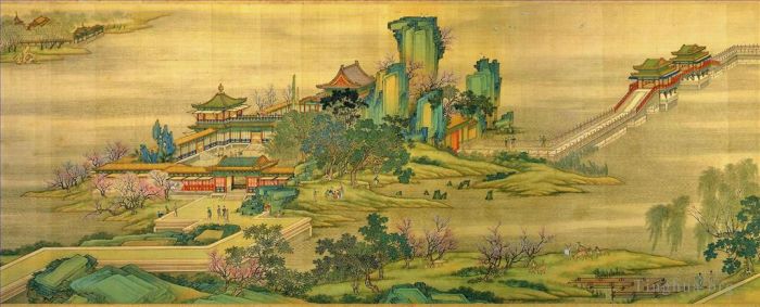 Zhang Zeduan Chinese Painting - Qingming Riverside Seene part 2