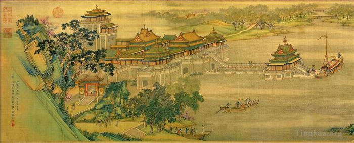 Zhang Zeduan Chinese Painting - Qingming Riverside Seene part