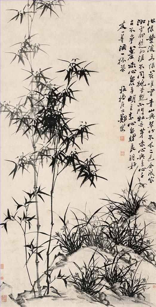 Zheng Xie Chinese Painting - Chinse bamboo 10