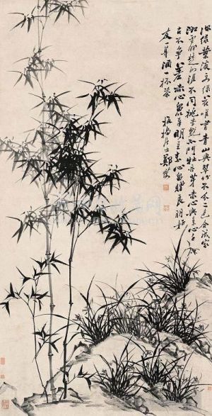 Artist Zheng Xie's Work - Chinse bamboo 12